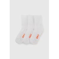 Calcetín Deportivo Escolar Unisex Blanco con 80% Algodón