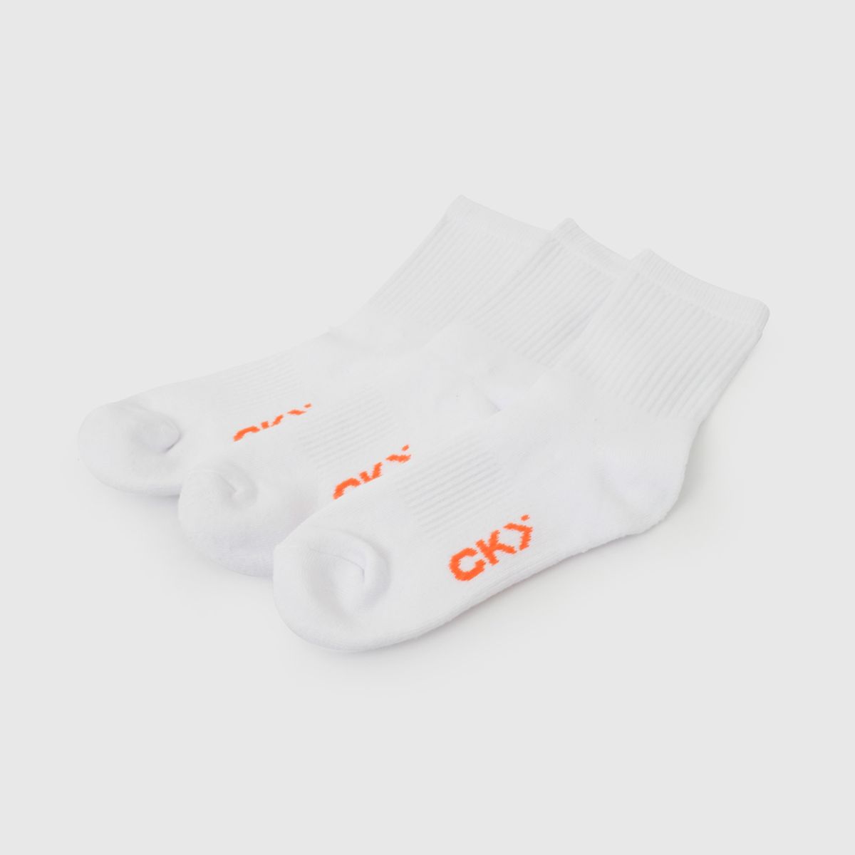 COLLOKY - Calcetín Deportivo Escolar Unisex Blanco con 80% Algodón