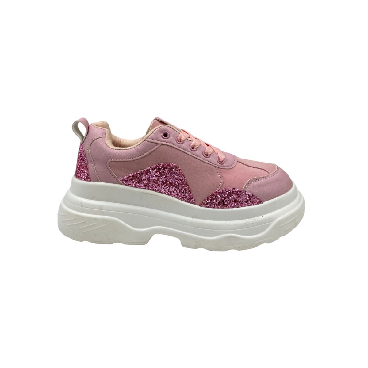 HERIEL - Zapatilla Rosa Plataforma Mujer