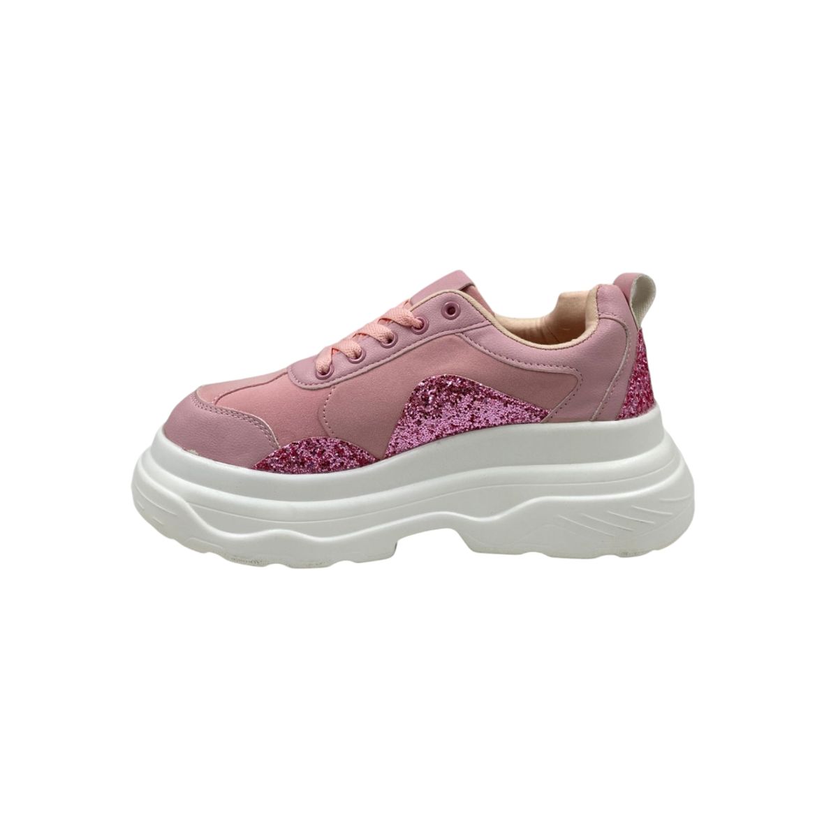 HERIEL - Zapatilla Rosa Plataforma Mujer