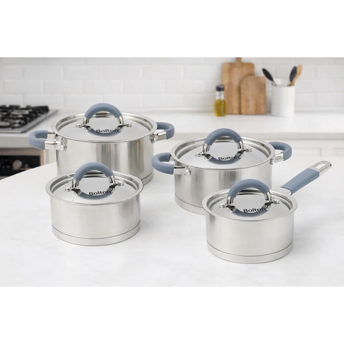 BOLTON - Olla Bolton de Acero Inoxidable 8 Litros