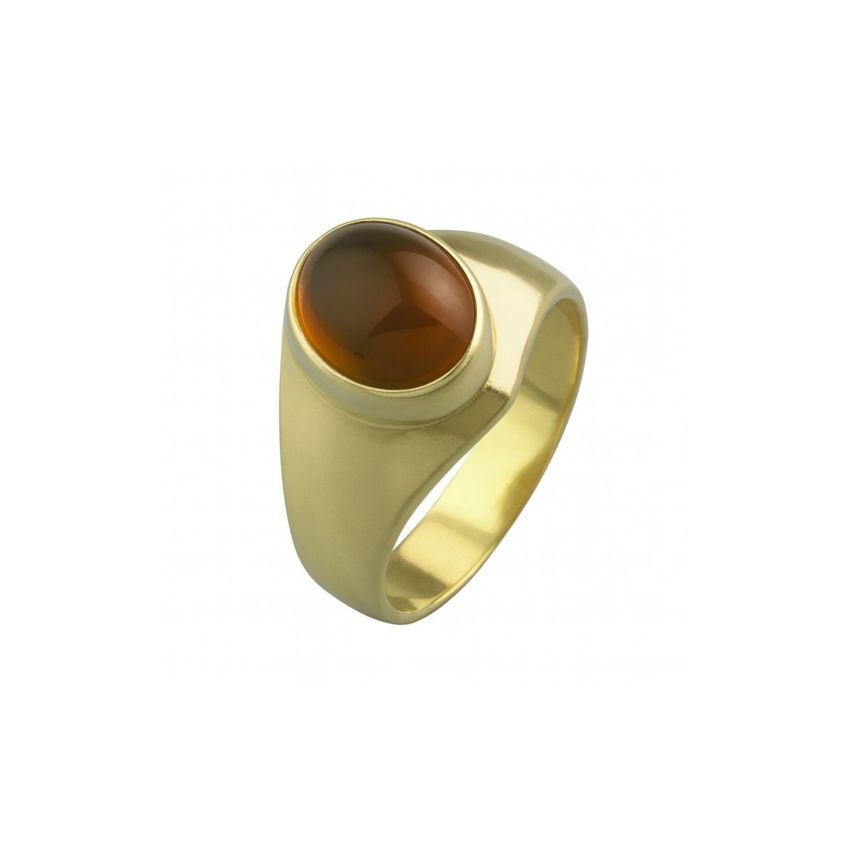 JB JOYAS BARON - Anillo Oro 18kt Sello Oval Clásico