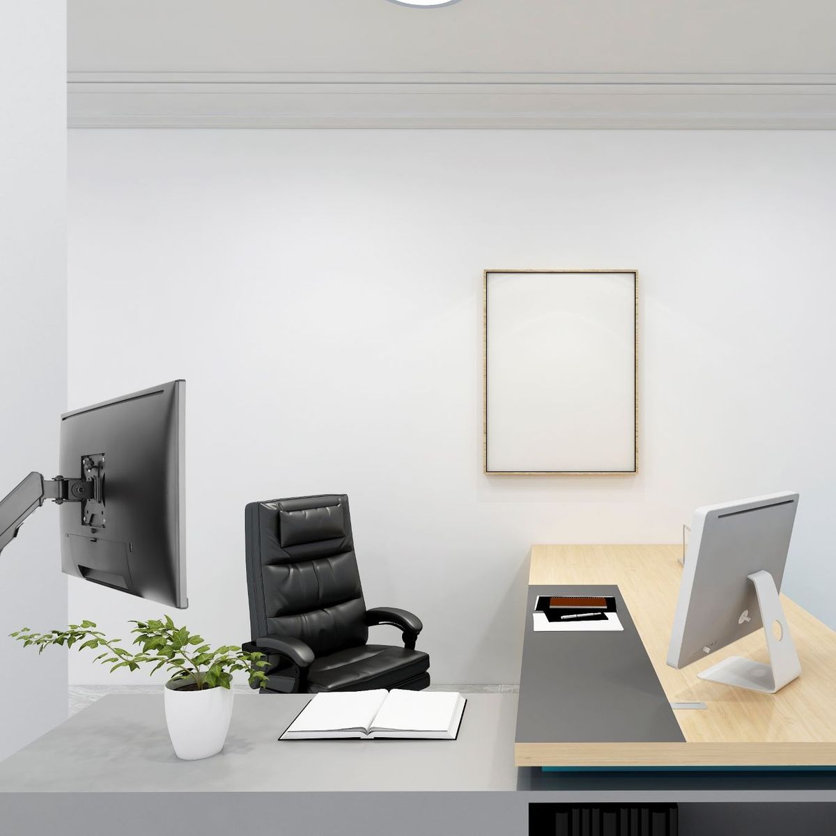 BRASFORMA - Soporte para Monitor en Pared  17"~32"  9kg  360° Resorte a Gas  Sbrm714  Brasforma