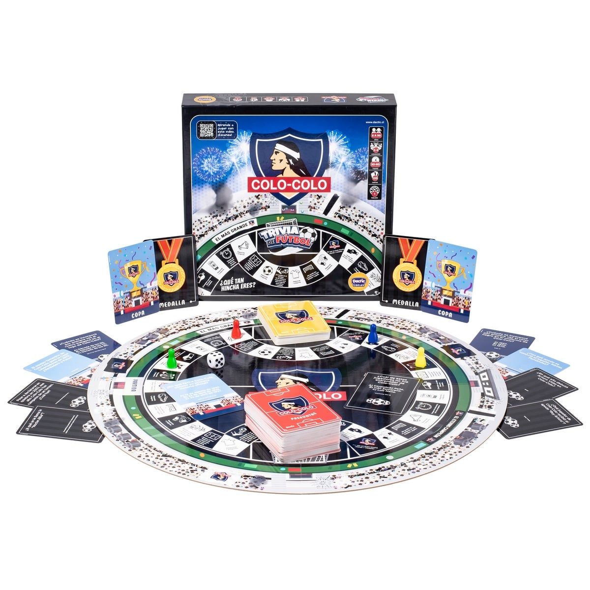 DACTIC - Juego De Mesa Trivia De Futbol Colo-colo Dactic