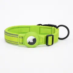 HOOPET - Collar Con Funda Airtag Para Perros O Gatos Mascotas - Verde Claro SMALL