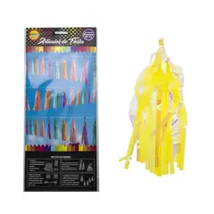 GENERICO - SET TASSEL NACARADO 25M AMARILLO X1 UNI
