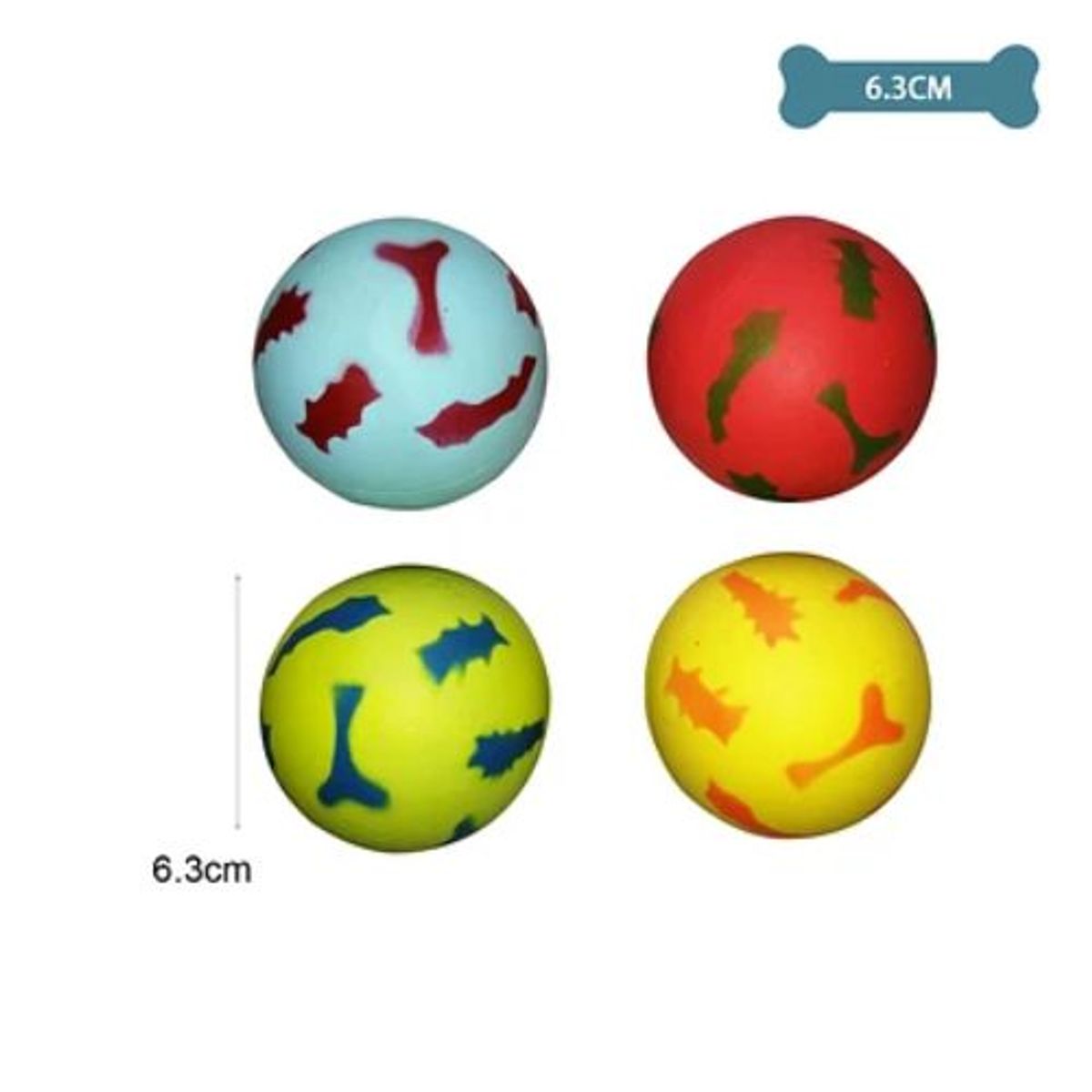 GENERICO - Mr Dog Pelota para mascotas color aleatorio 63cm