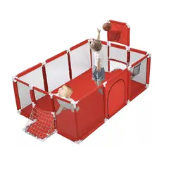 OKAY - Corral Para Bebé Con Vallas Arco Futbol Aro Basquet Niños