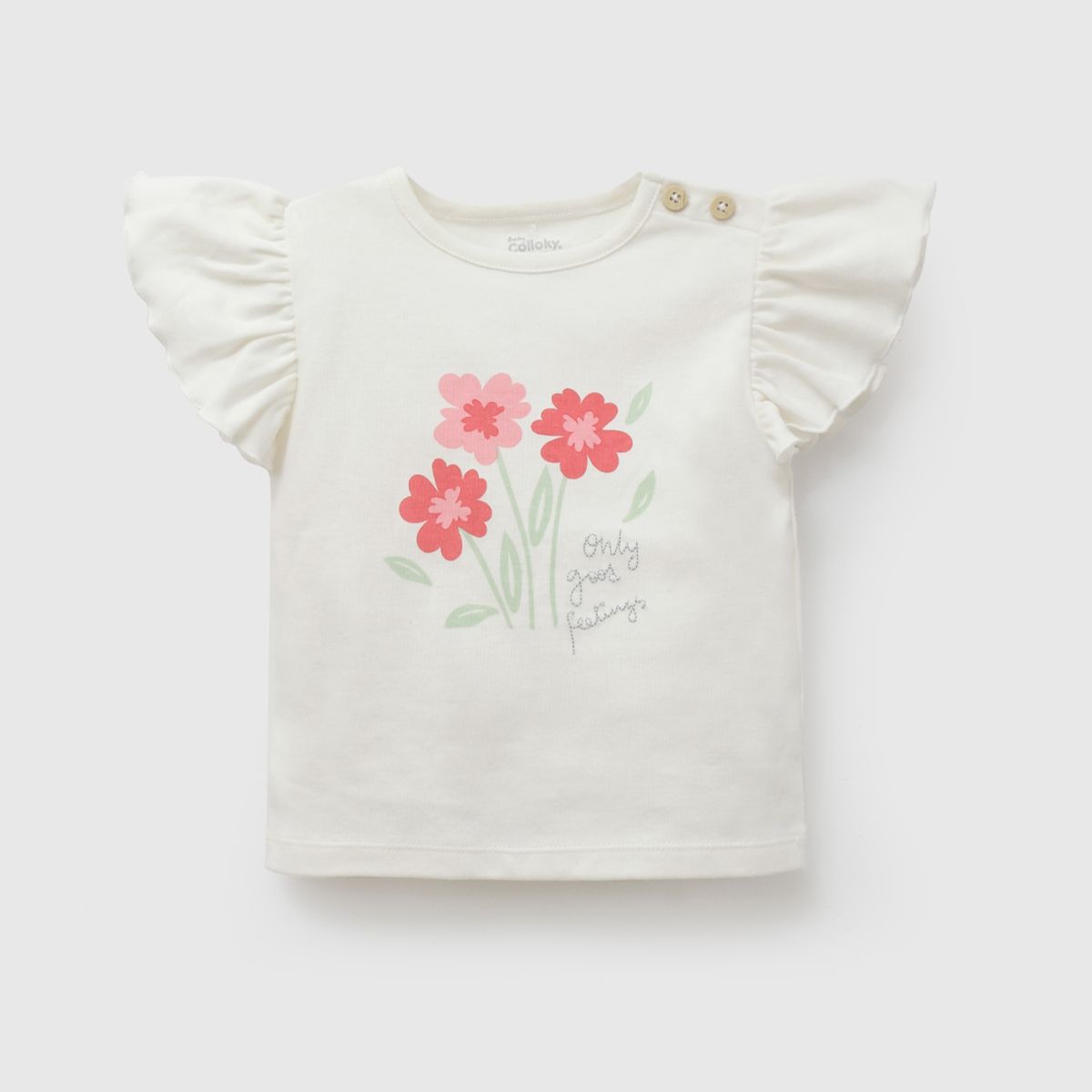 COLLOKY - Conjunto de Polera y Short de Niña 100% Algodon