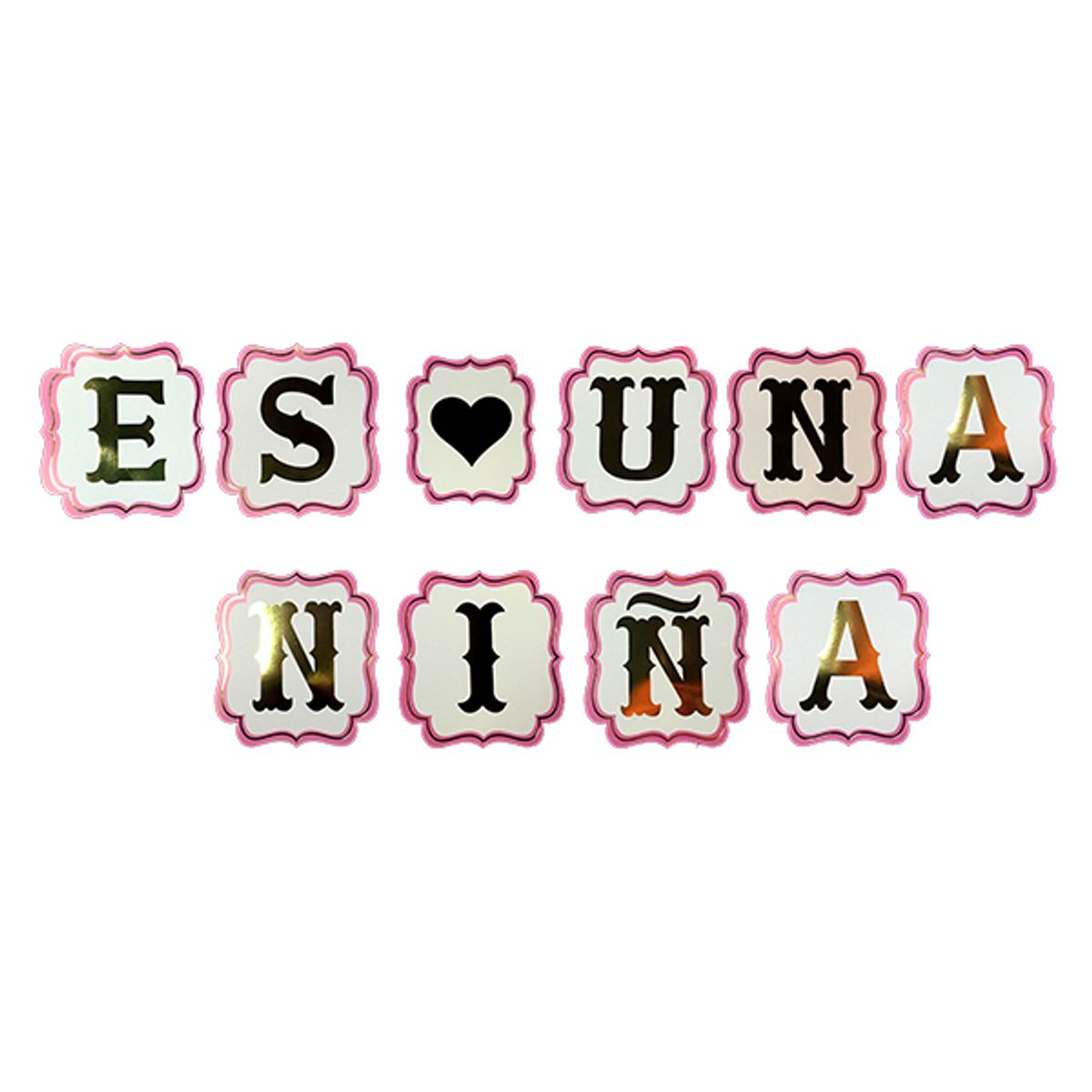 GENERICO - BANNER BABY SHOWER ES UN NIA 4MT X1 UNI