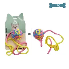 GENERICO - Juguete para gato pelota de chenille 6cm