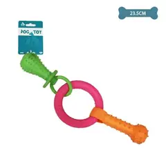 GENERICO - Juguete de anillo de chupete para mascotas 235cm 80g
