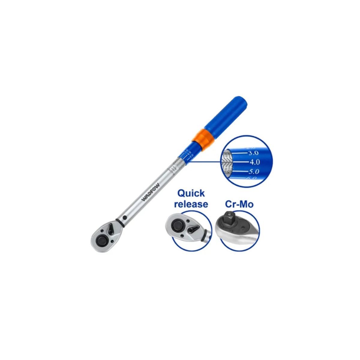 WADFOW - Llave De Torque Torquimetro Dinamometrica 5-25nm 14 Wadfow