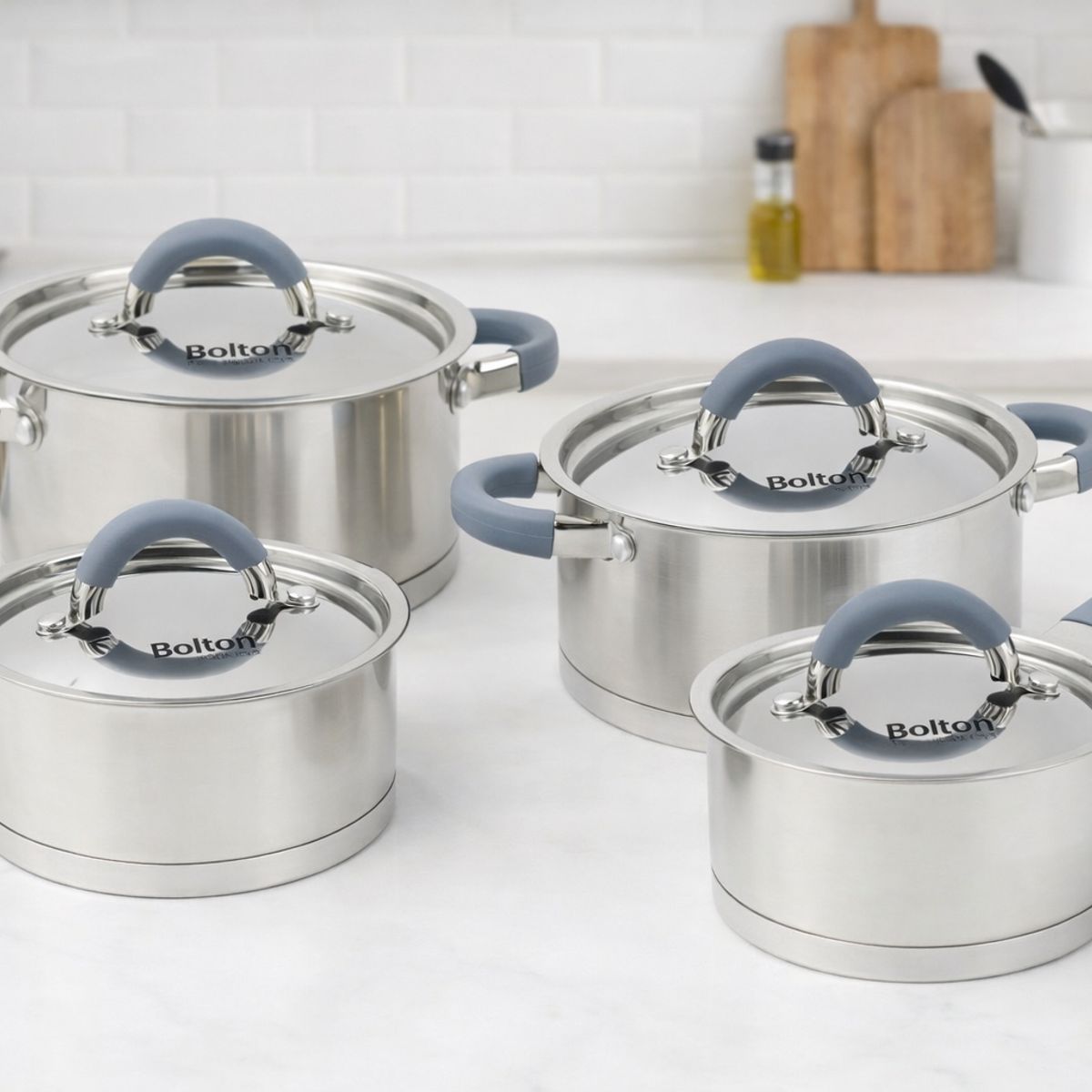 BOLTON - Olla Bolton de Acero Inoxidable 1,5 Litros