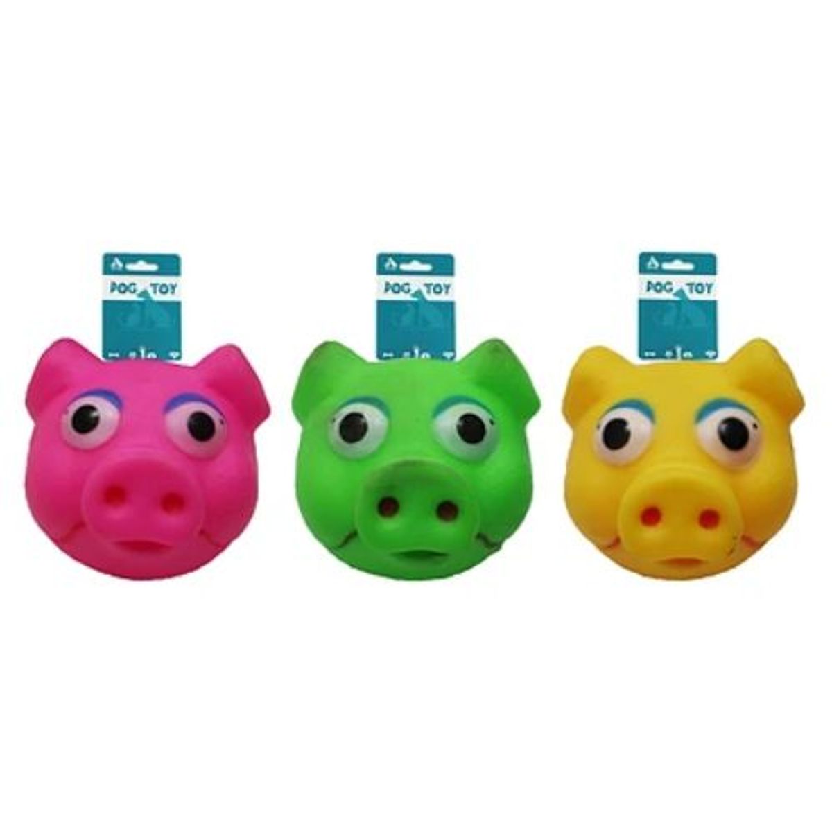 GENERICO - Cabeza de cerdo 7cm 43g color aleatorio