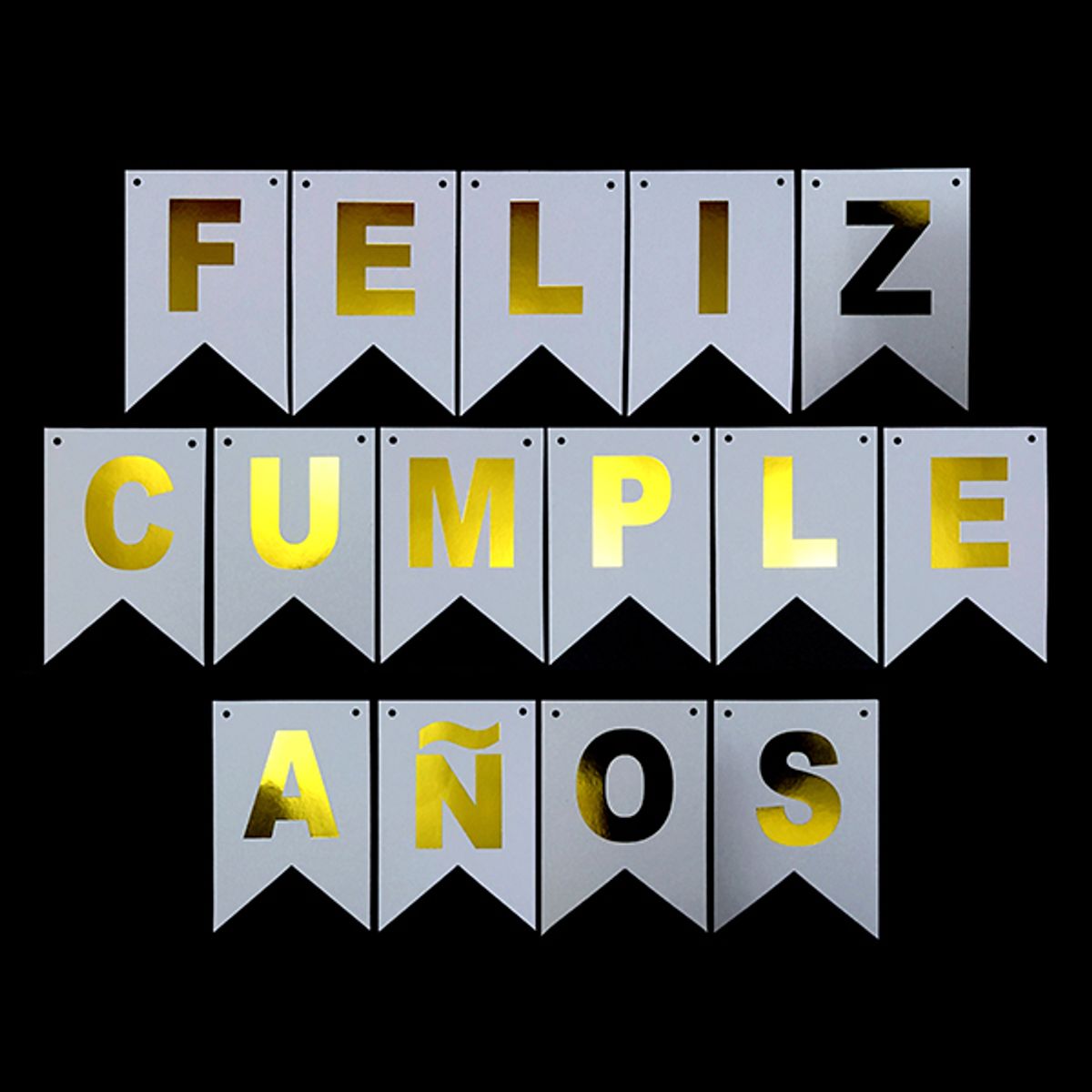 GENERICO - BANNER F.C. BLANCO/DORADO 3 MT X1 UNI