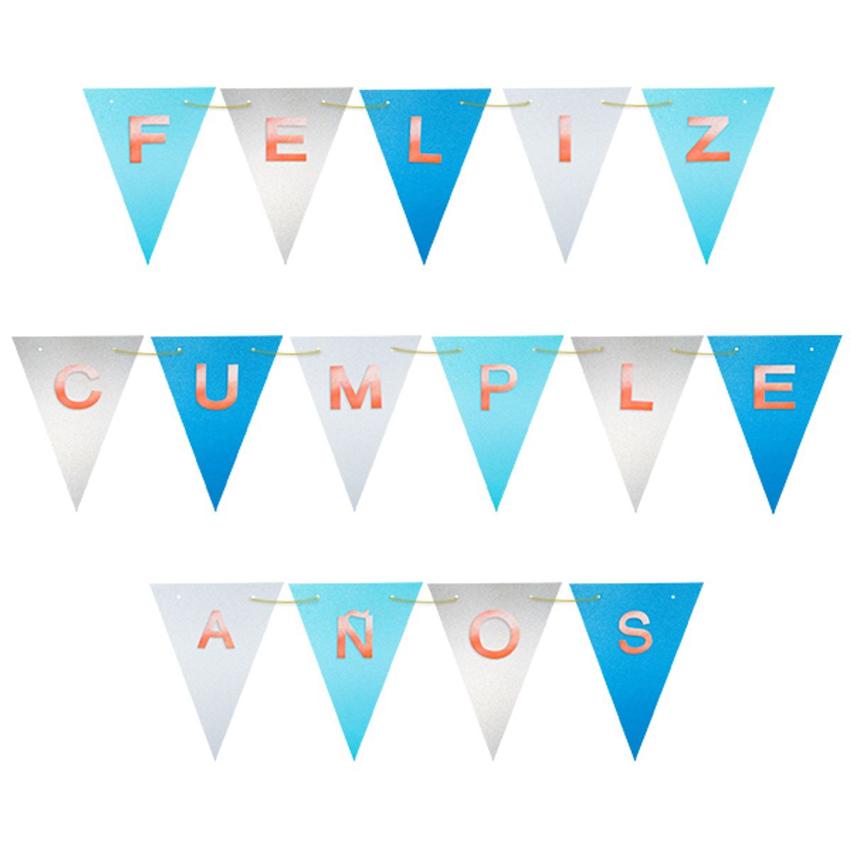 GENERICO - BANNER FC BANDERIN 3D 4MT CELESTE X1 UNI