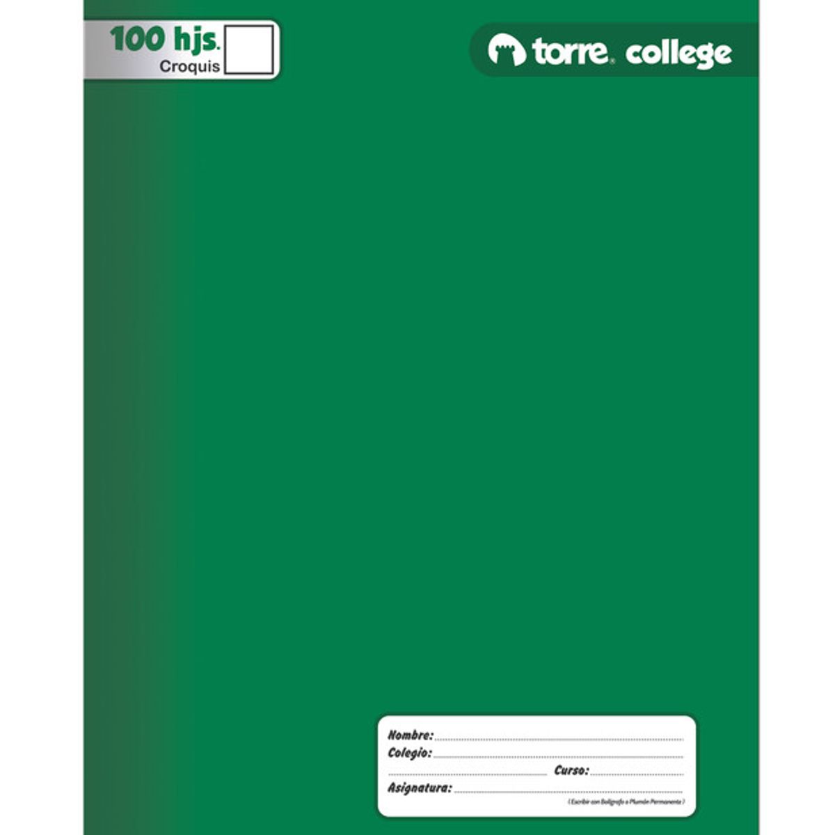 TORRE - Cuad College Torre Croquis  100 Hjs