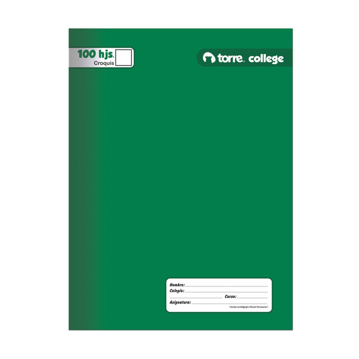 TORRE - Cuad College Torre Croquis  100 Hjs