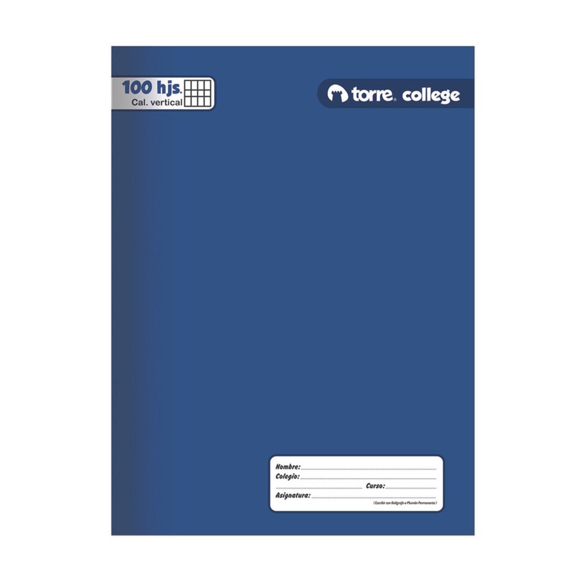 TORRE - Cuad College Torre Liso Cal Vert 100H
