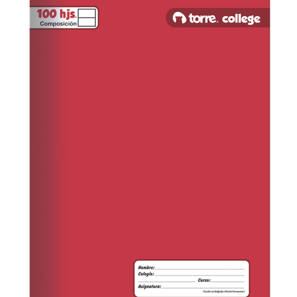 TORRE - Cuad College Torre Liso Compos  100 Hj