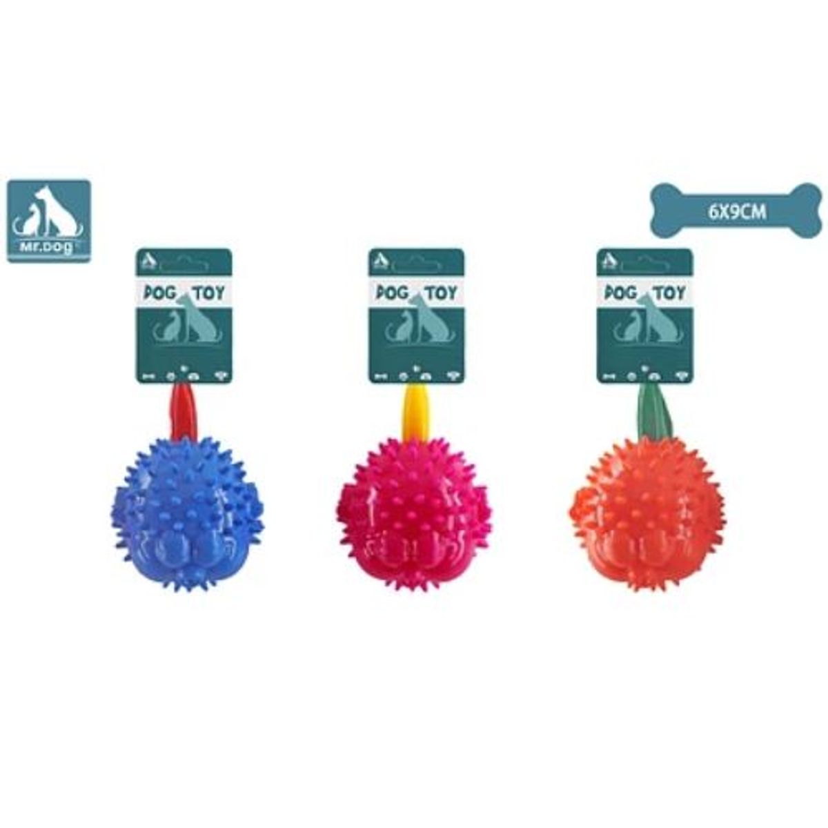 GENERICO - Juguete de pez globo con sonido para perro 69cm color aleatorio