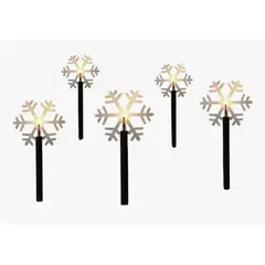 OKAY - Pack 5 Estacas Solares Luces Navidad Luces Led Para Jardín