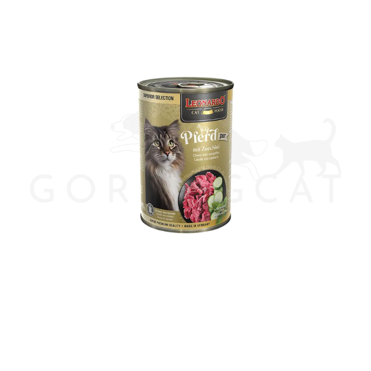 CAT FOOD LEONARDO - Leonardo Latas Caballo Calabacín 400gr