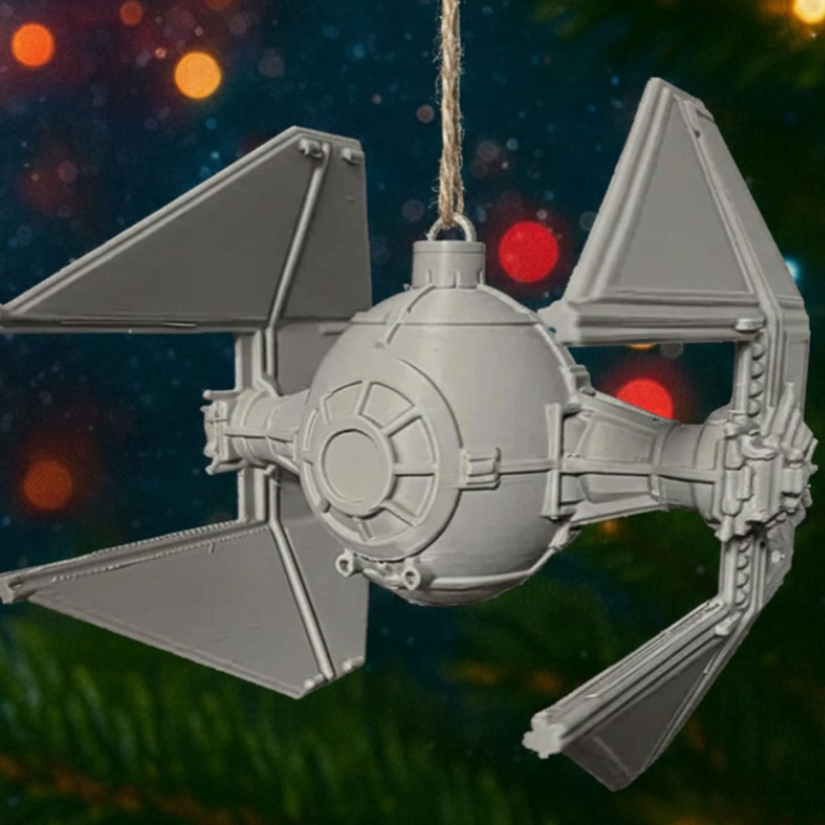 GENERICO - Adorno para el Árbol de Navidad- Tie Interceptor Star Wars