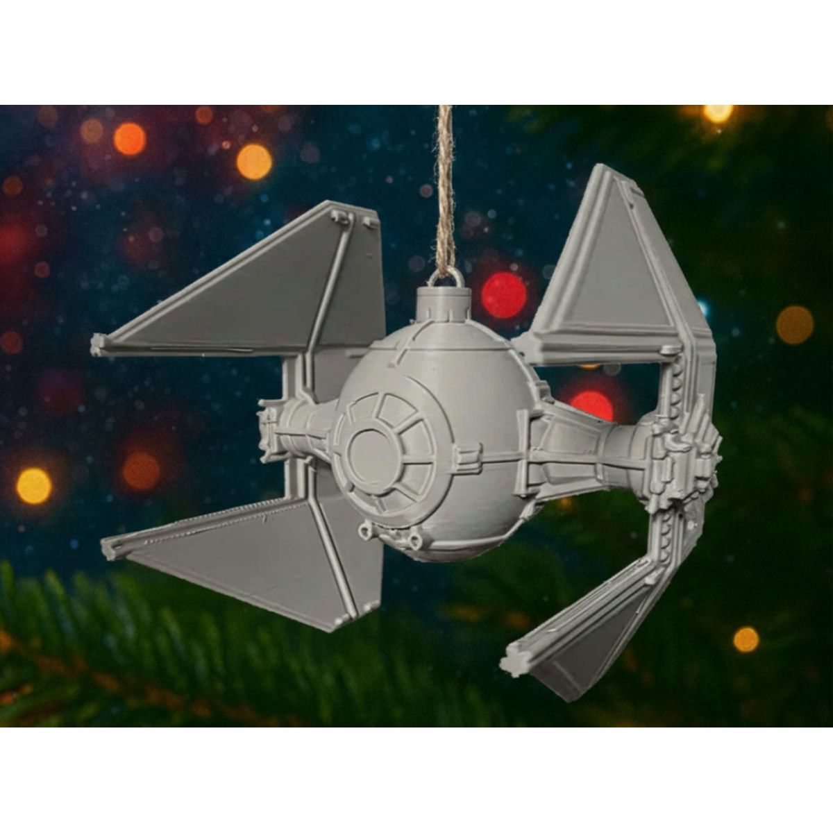 GENERICO - Adorno para el Árbol de Navidad- Tie Interceptor Star Wars