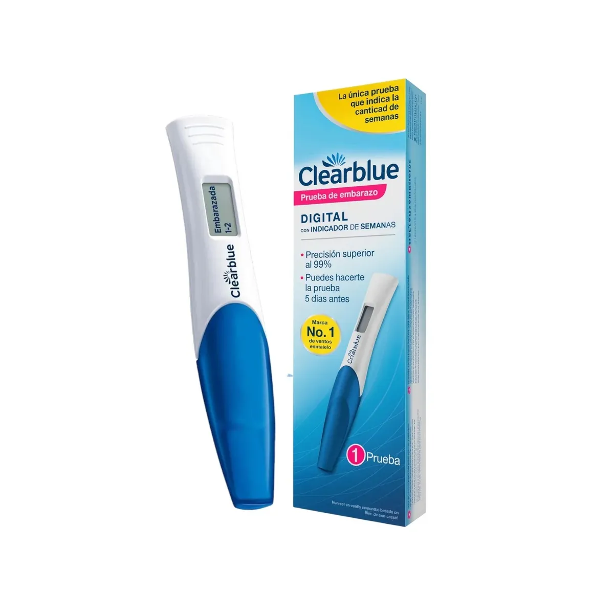 CLEARBLUE - Test De Embarazo Clearblue Digital Con Indicador De Semanas Prueba De Embarazo