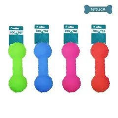 GENERICO - Juguete de mancuerna para mascotas color aleatorio 5516cm