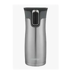 CONTIGO - Vaso Térmico Mug Westloop 473 Ml 16 Oz Color Plateado Liso Autoseal