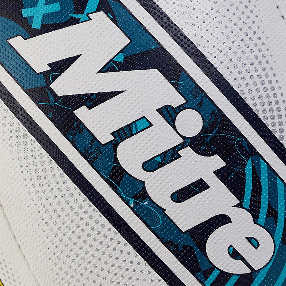 MITRE - Balon Rugby Squad BlancoAzul Marino N5