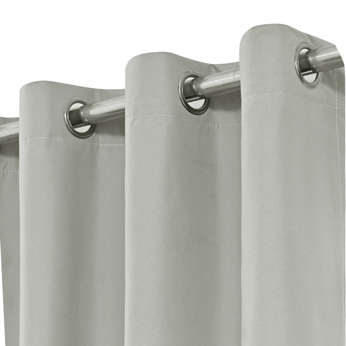 OKAY - Cortina Blackout Engomada 132x220 2 Paños Tela Fresca - Crudo