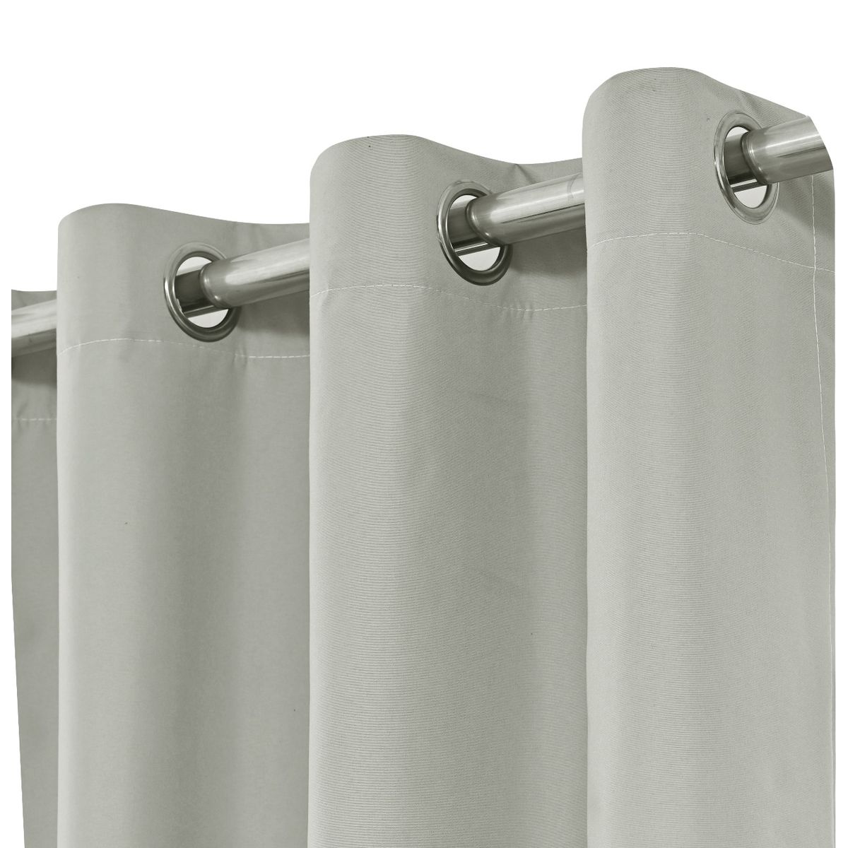 OKAY - Cortina Blackout Engomada 132x220 2 Paños Tela Fresca - Crudo