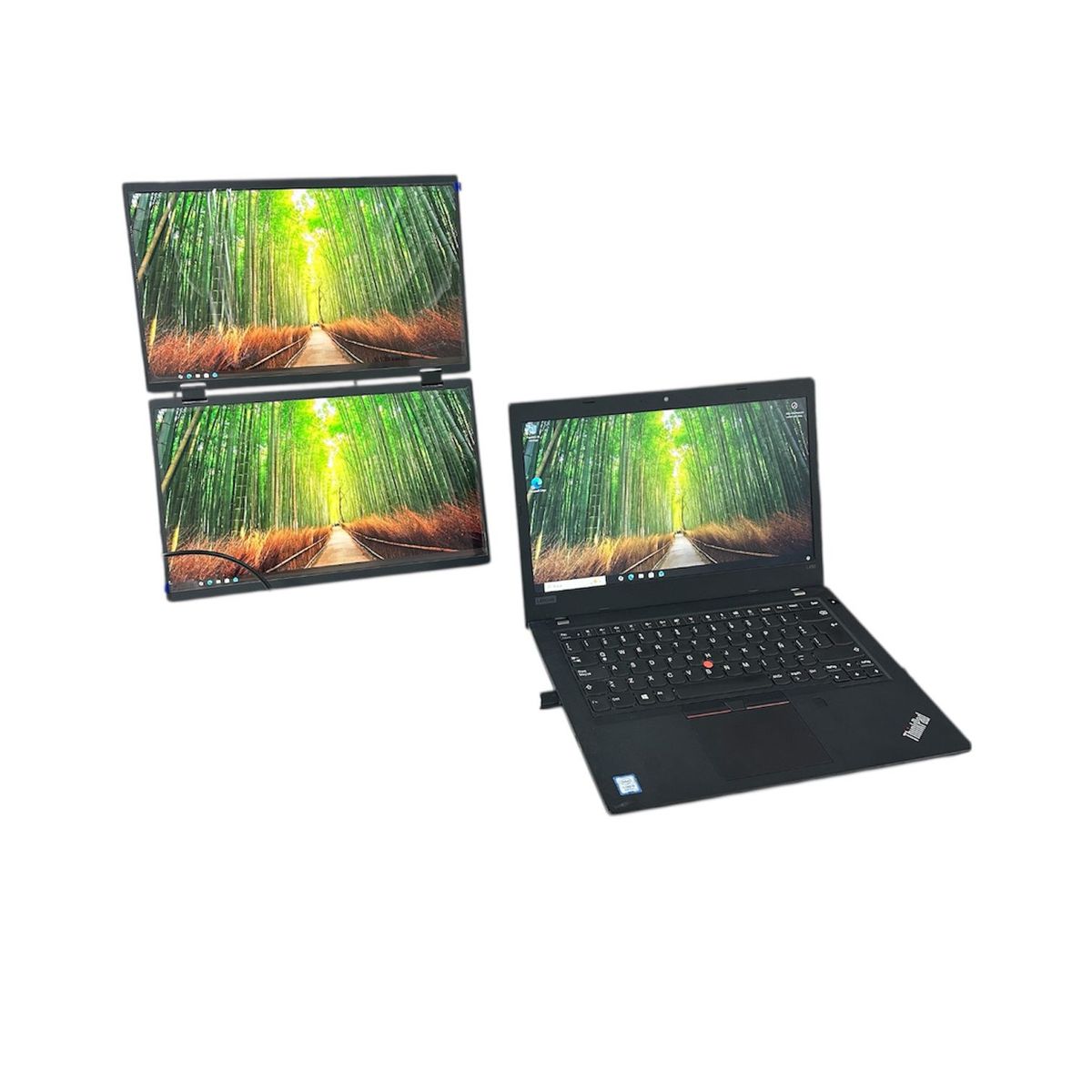 GENERICO - Monitor Plegable Pantalla Portátil Uperfect M156e14 15,6 Doble, Open Box.