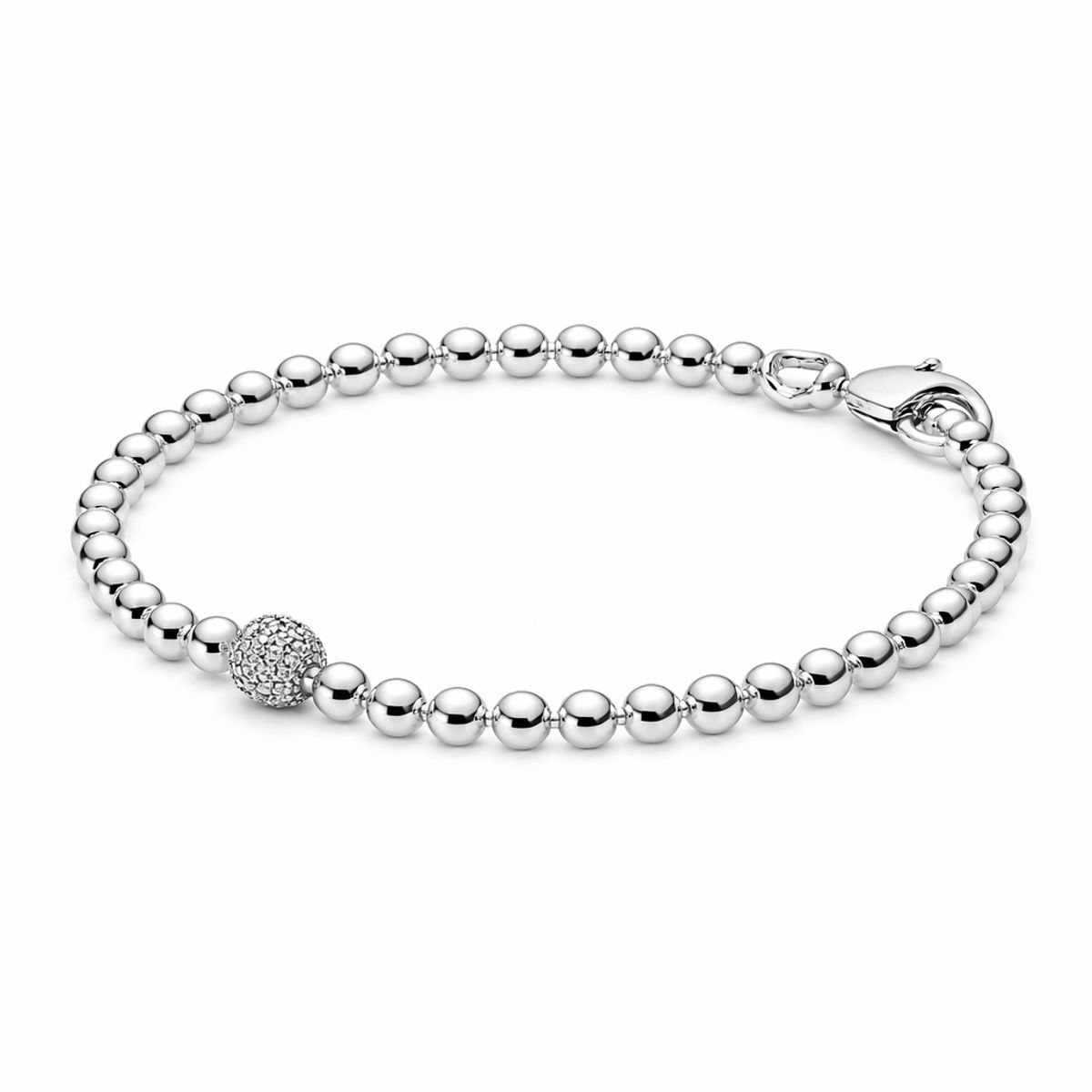 GENERICO - Pulsera de Plata 925 con Cuentas