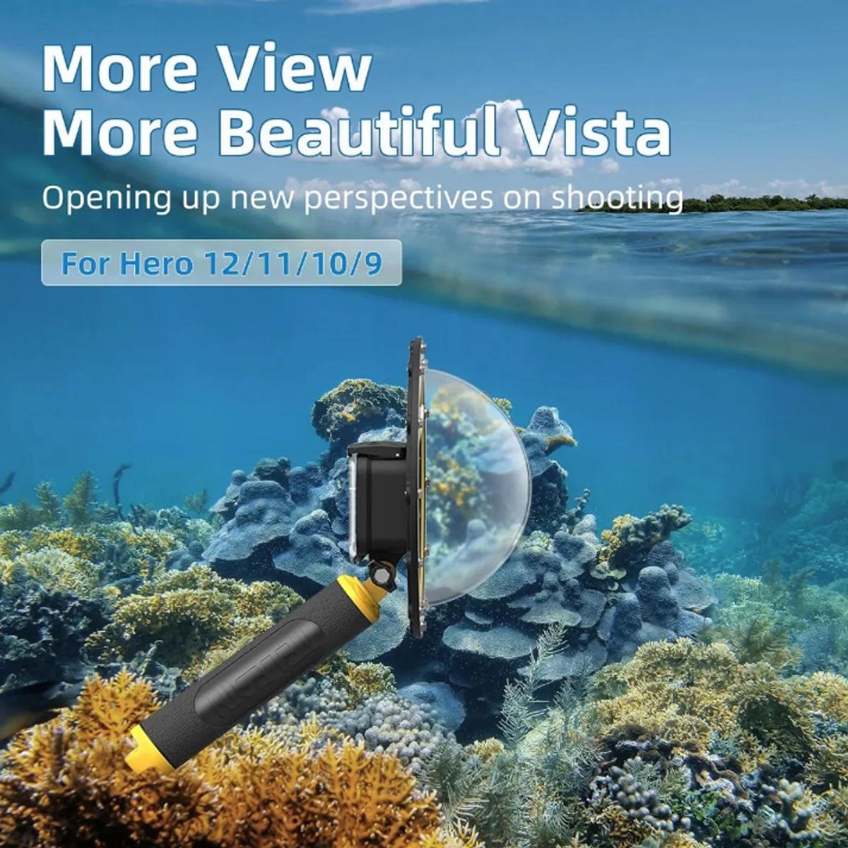 GENERICO - Domo Sumergible Telesin Para Gopro Hero 9-13