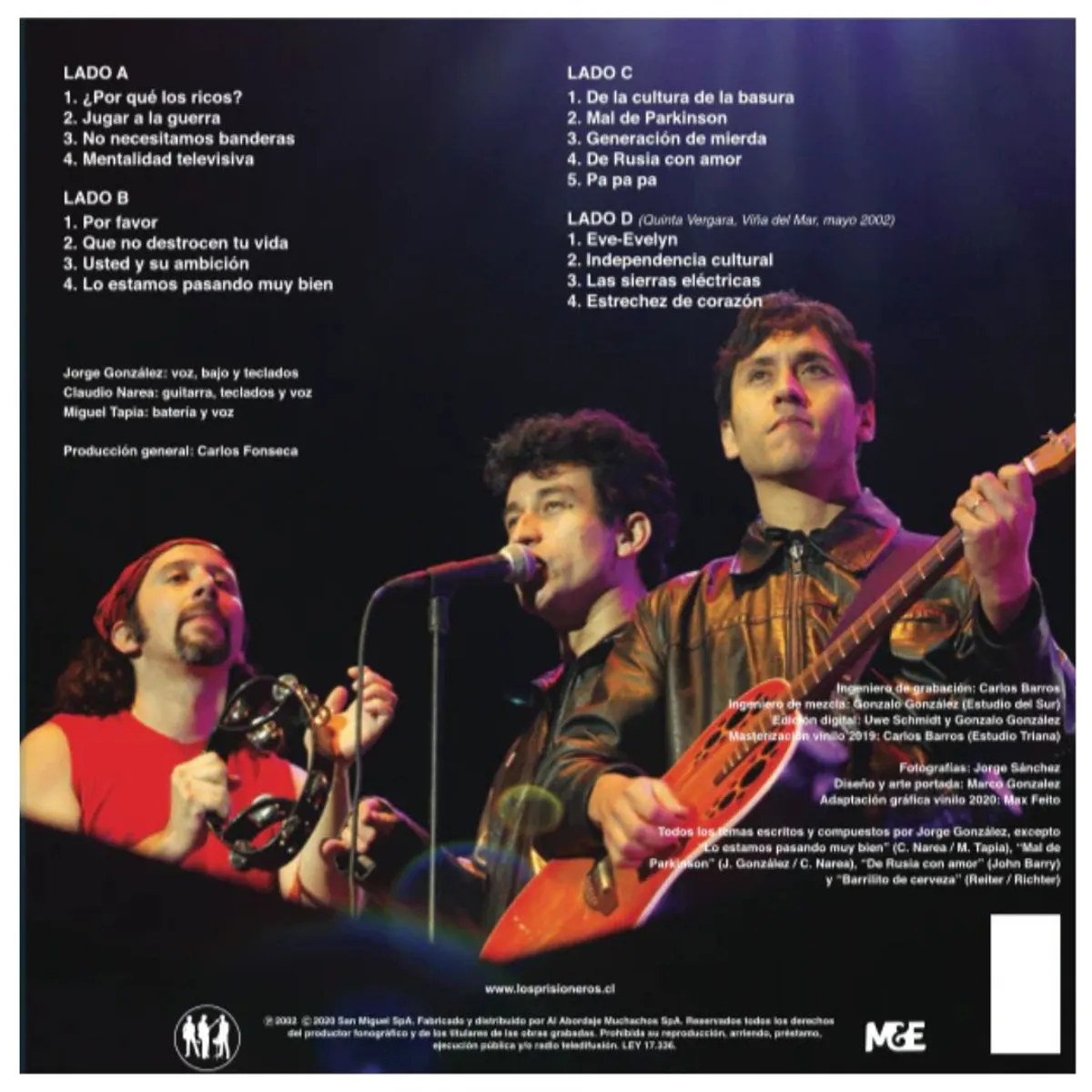 GENERICO - LOS PRISIONEROS - ESTADIO NACIONAL VOL.2 (2LP) / VINILO