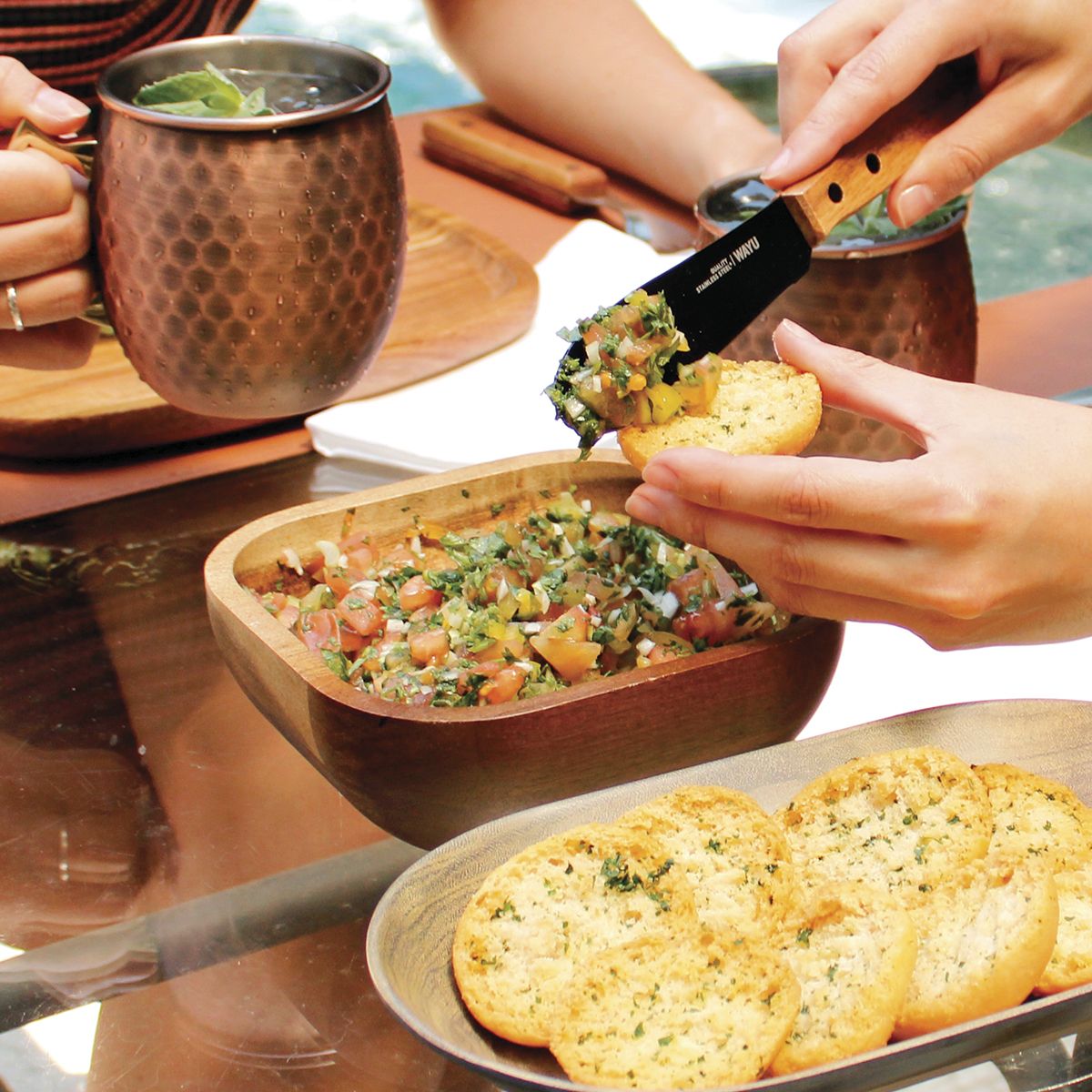 WAYU - Fuente Aperitivo Madera Wayu