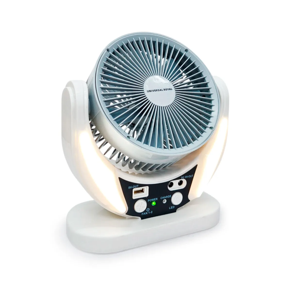 VENTILADOR RECARGABLE CON BOMBILLO SOLAR, marca GENERICO - Foto Principal