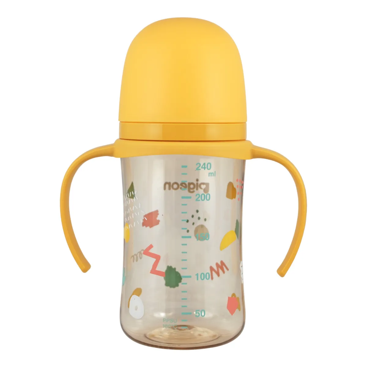 PIGEON - Biberon Softouch Pigeon Fiesta 2 con Asa 240 ML
