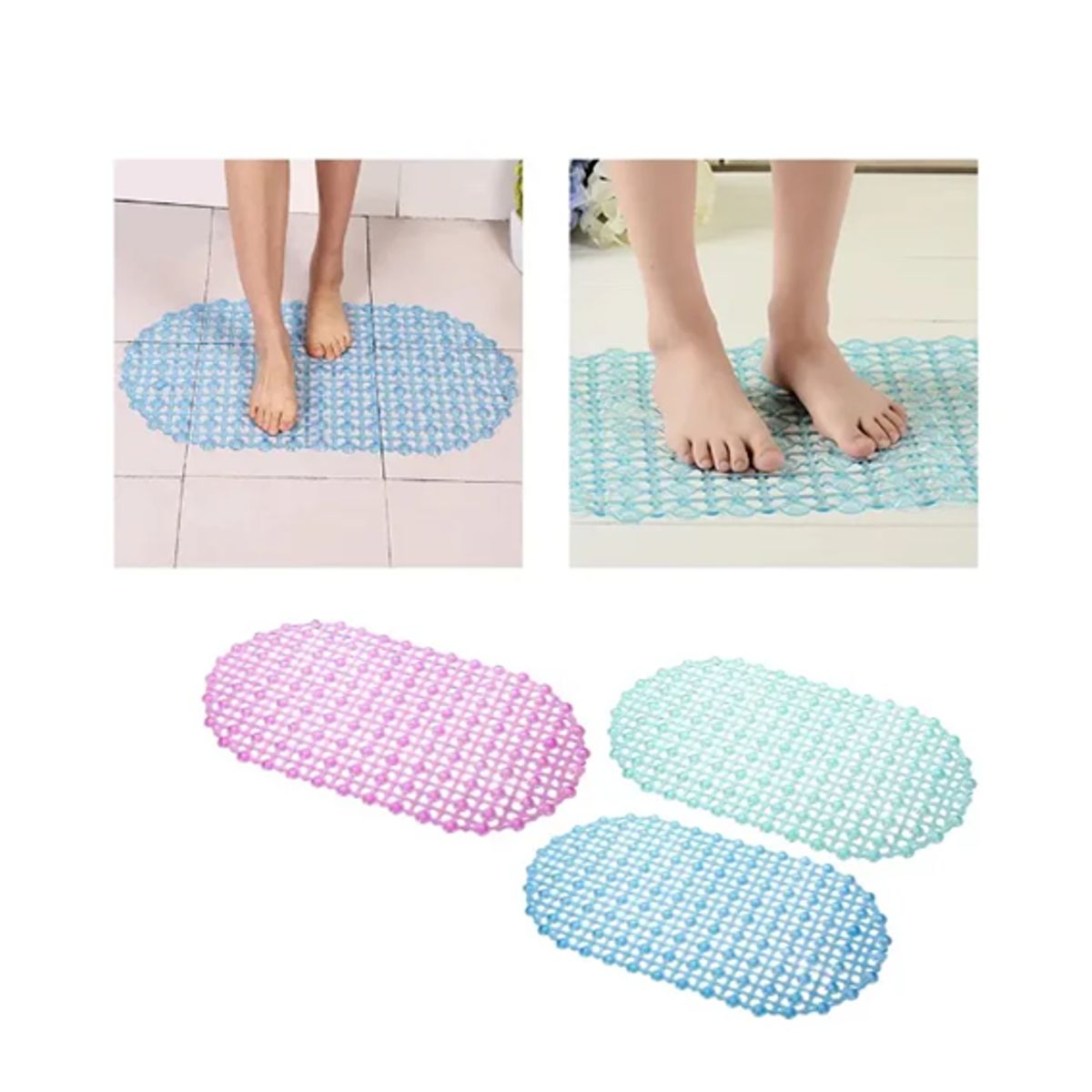 Tapete Con Ventosas Para Ducha 63x35 Cm Antideslizante, marca GENERICO - Foto 2