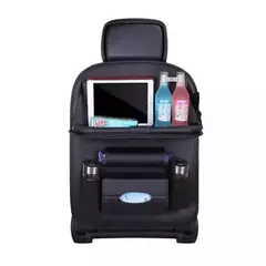 GENERICO - ORGANIZADOR DE AUTO PARA  ASIENTO TRASERO COLOR NEGRO