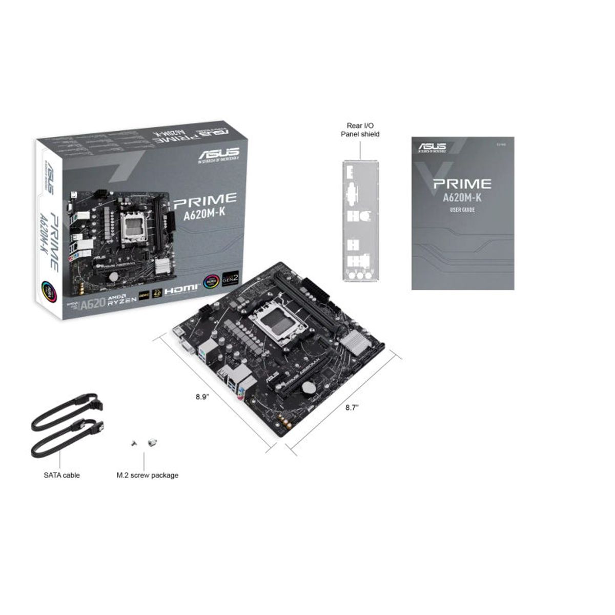 ASUS - ASUS A620M-K Prime DDR5 AM5