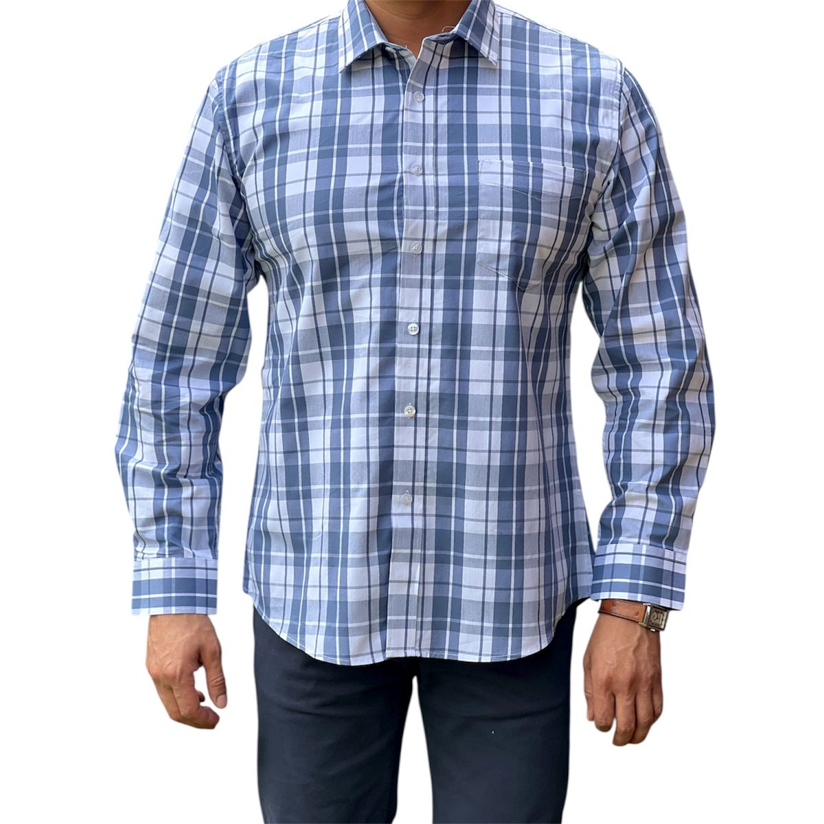 CORRALERO SASTRERIA - Camisa Roja Casual Rayada Slim Fit- Modern Design