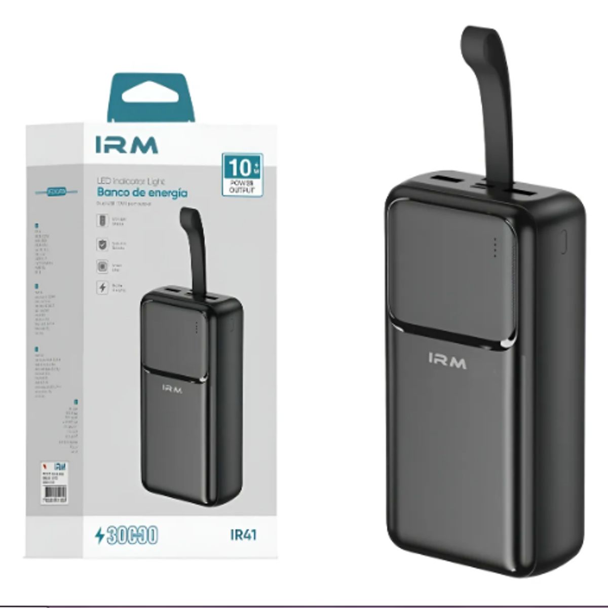 GENERICO - Power Bank 30000mah Banco De Energía Irm Ir41