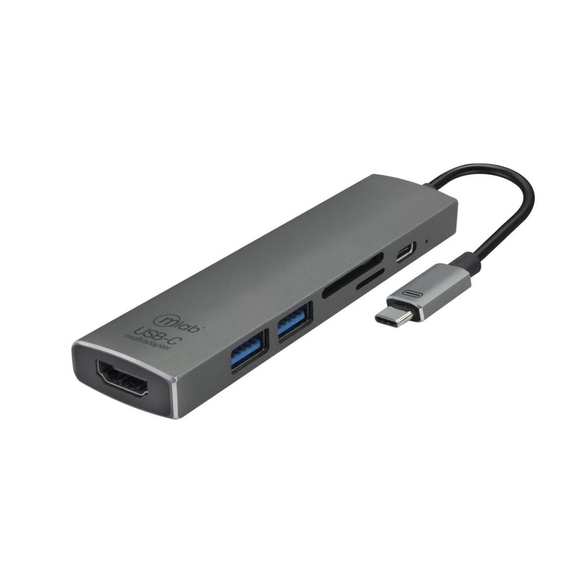 MLAB - Hub Adaptador USB C A 2 USB 3.0 HDMI USB C 8863