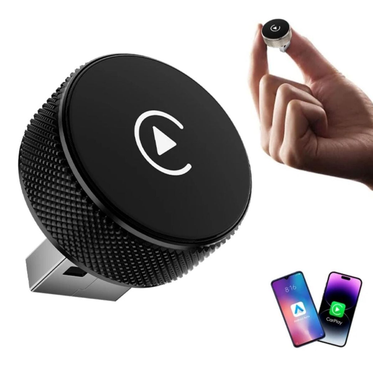 GENERICO - Adaptador Carplay Inalambrico Usb Android iOS Auto Premium